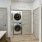 In-home stacked washer and dryer in a closet