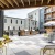 Outdoor patio with furniture